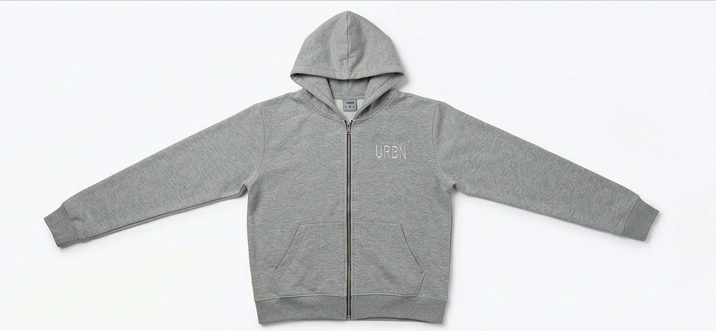 gray zipup hoodie